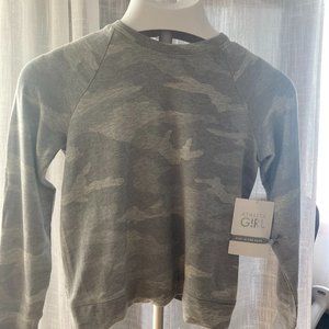 Athleta Girl -Cross Your Fingers Sweatshirt -Size M 8/10- NWT